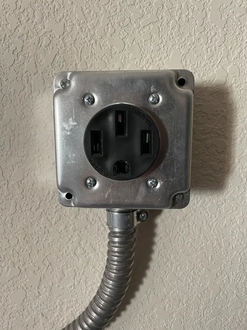 NEMA 14-50 outlet installed for Smart Home Electrical in Quartz Hill