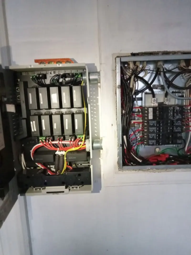 Electrical panel upgrade completed for Security Camera Wiring in Quartz Hill